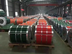 color coated steel coil storage