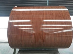 wooden pattern ppgi color coated steel coil