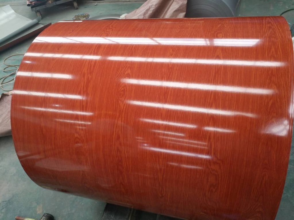 wooden color coated steel coil 黄檀 1套色