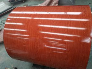 wooden color coated steel coil 黄檀 1套色