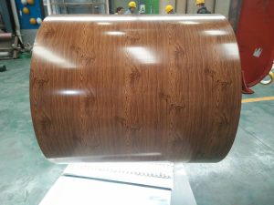 wooden color coated steel coil松木