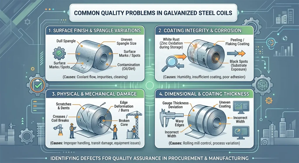 Common Quality Problems in Galvanized Steel Coils