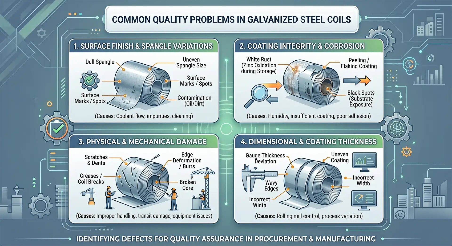 Common Quality Problems in Galvanized Steel Coils