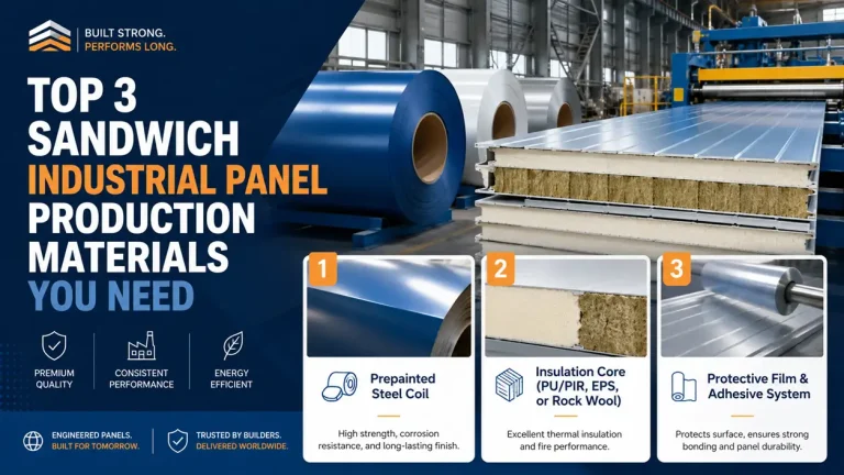 Top 3 Sandwich Industrial Panel Production Materials You Need