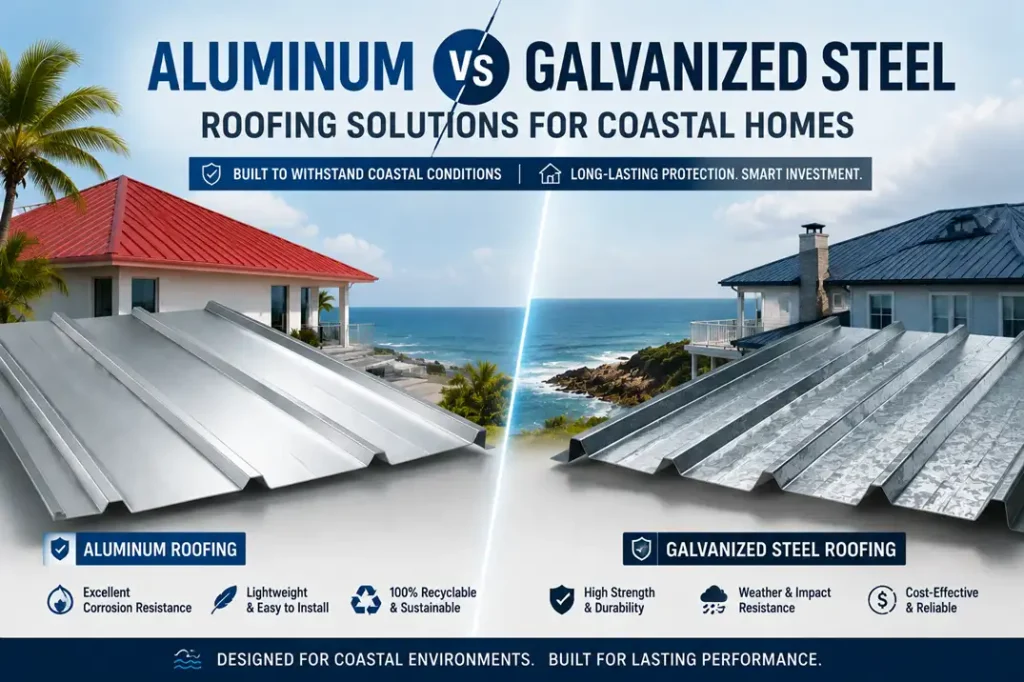 Aluminum vs Galvanized Steel Roofing Solutions for Coastal Homes